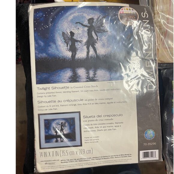 Twilight Silhouette Counted Cross Stitch Kit Dimensions NEW Fairy Night Fantasy - Picture 2 of 6